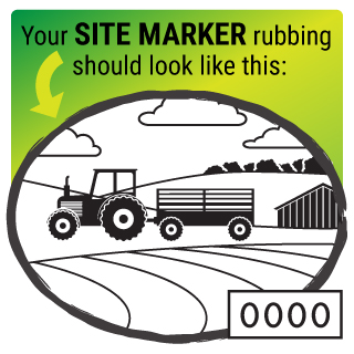 black and white illustration of a tractor in a field